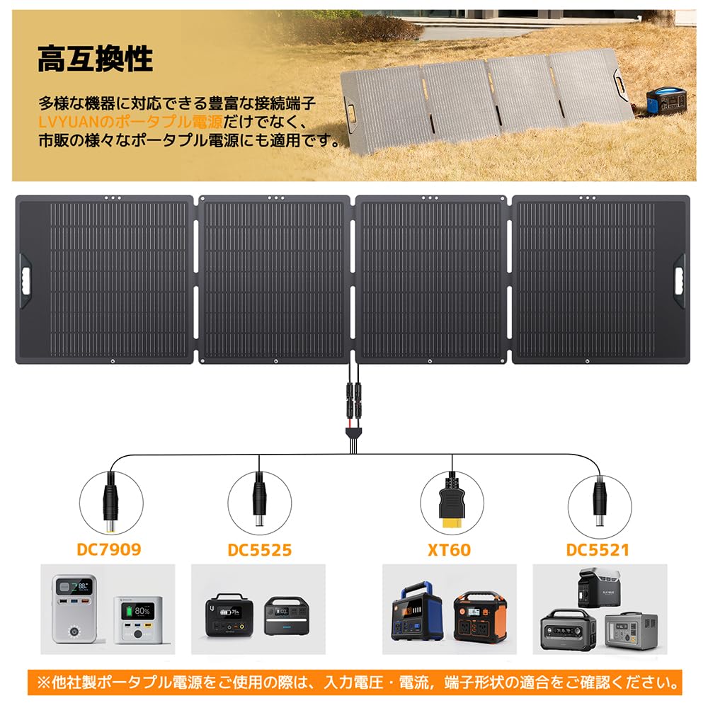 Amazon | 【MC4&DC端子出力対応】LVYUAN ソーラーパネル 400W
